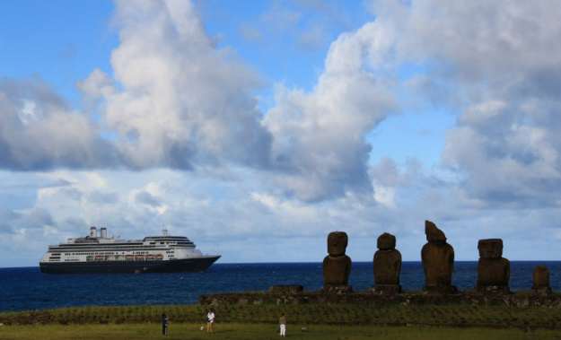 HAL Amesterdam on Easter Island from Tom Mullen