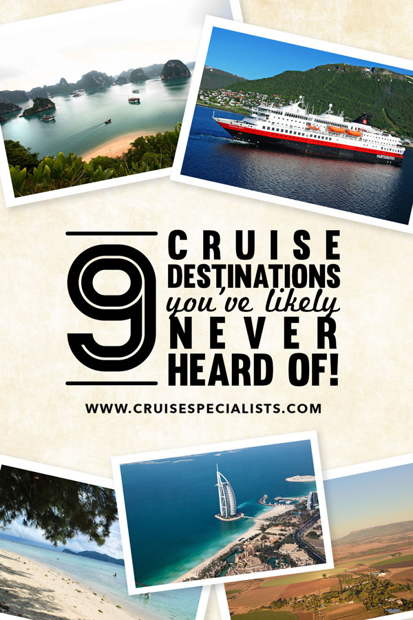 9 off the beaten path cruise destinations - you'll be dying to get away after a look at these!