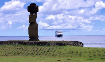 Holland America Line's Amsterdam at Easter Island
