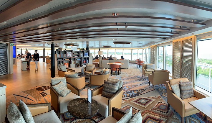 cruise ship lounge and cafe