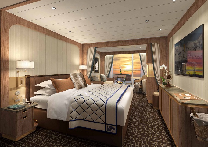 suite on board cruise ship