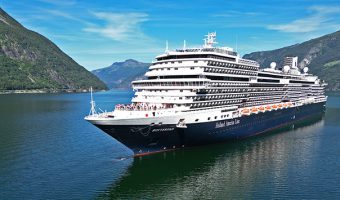 Holland America Line ship, Rotterdam in Norway