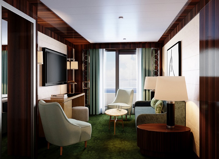 Cruise ship suite