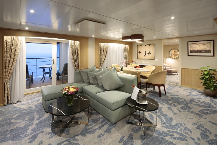 suite on board cruise ship