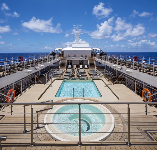 pool deck on cruise ship