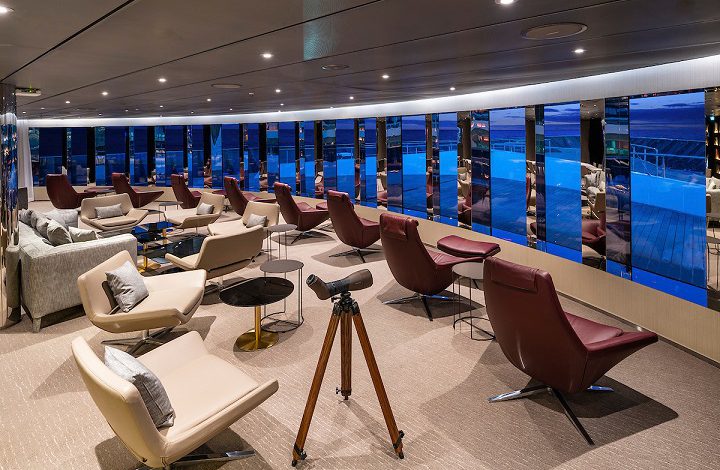 observation lounge on Scenic Eclipse