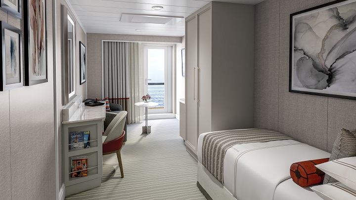 spacious stateroom for a solo traveler
