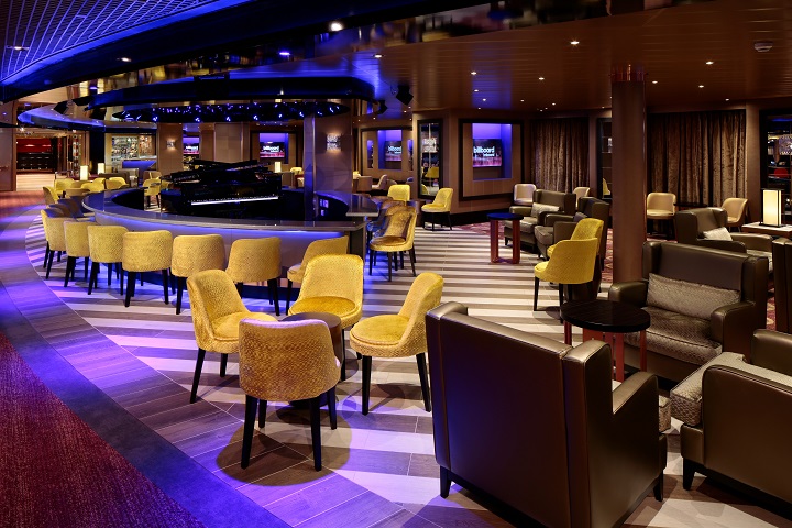 lounge and musical venue on cruise ship