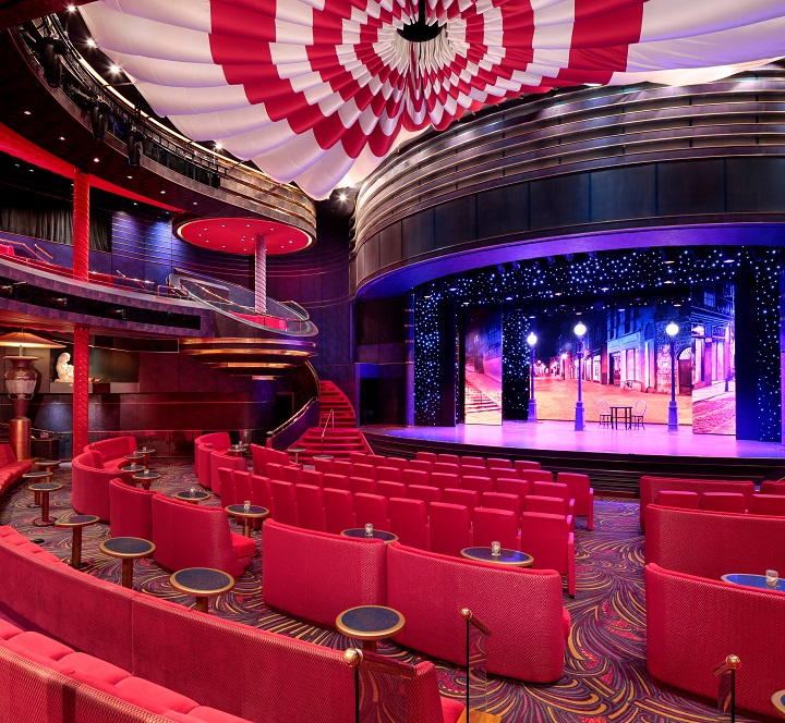 large theater in cruise ship