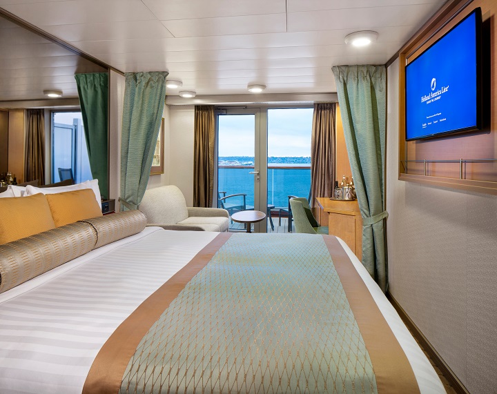 view of stateroom with balcony