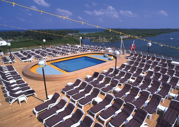 pool on board cruise ship