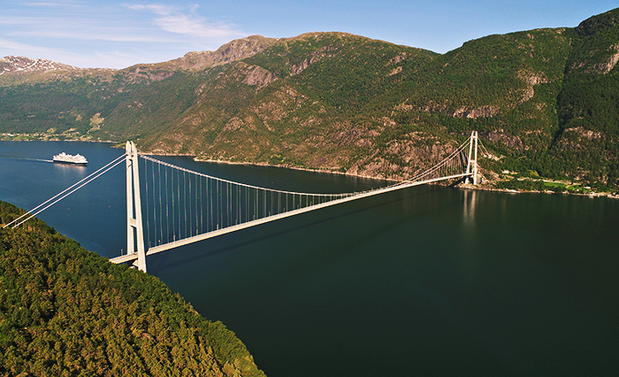 Hardanger Bridge in Norway